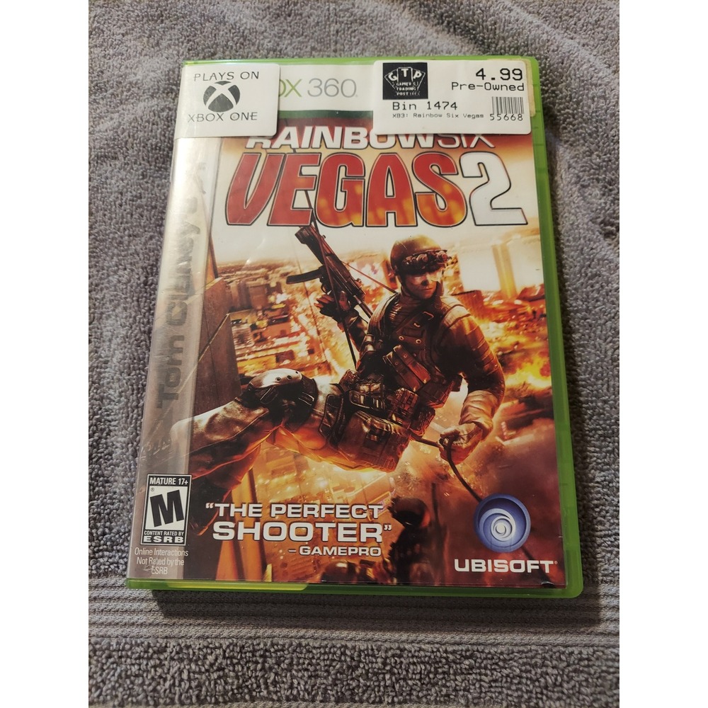 Tom Clancys Rainbow Six‎ Vegas 2 Xbox 360 Game Platinum Hits Bonus Disc Endwar